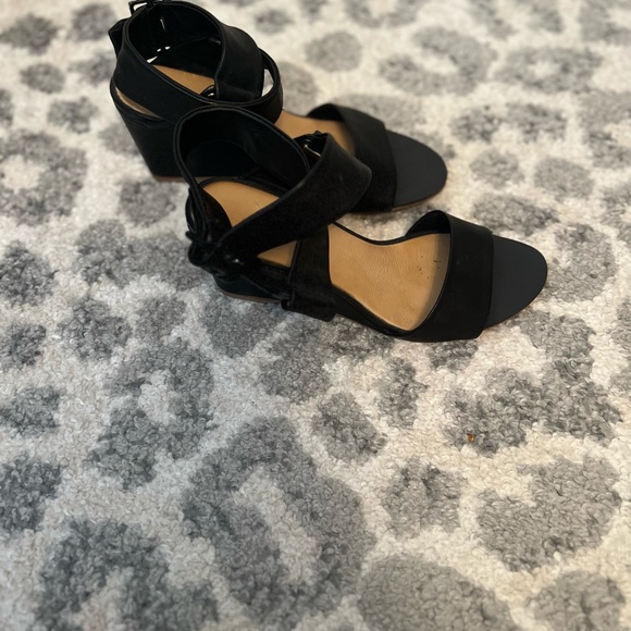 Rag & Bone black wedge sandals - Picture 6 of 7